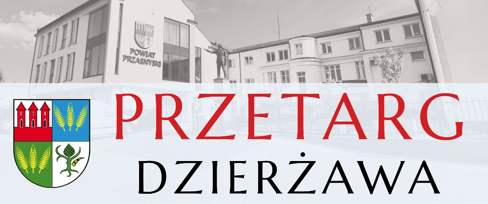 Ogłoszenie Zarządu Powiatu Przasnyskiego o przetargu 