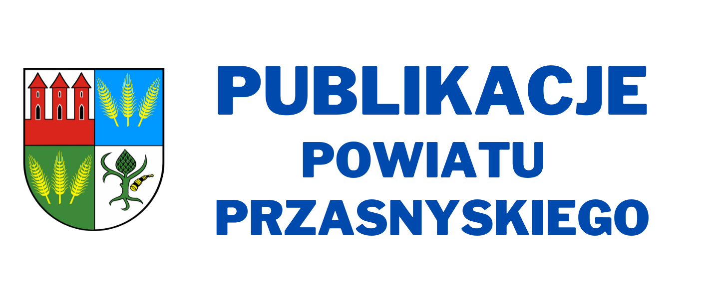 Na grafice herb Powiatu Przasnyskiego i napis 